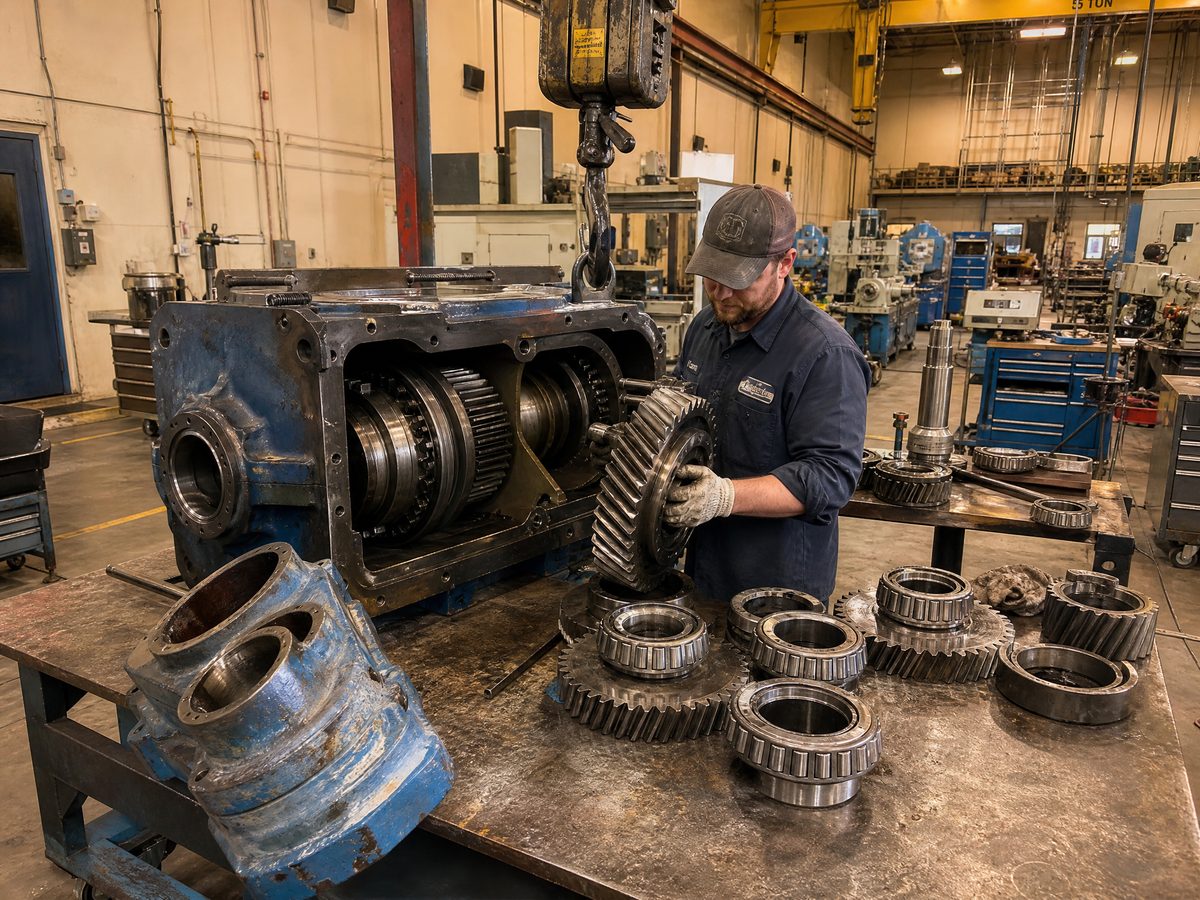 Industrial gearbox repair and rebuild serving Gary